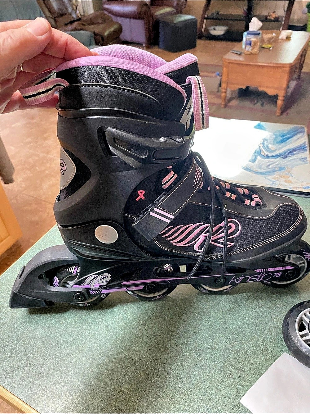 K2 Kinetic 78 Women's Inline Skates Black & Pink